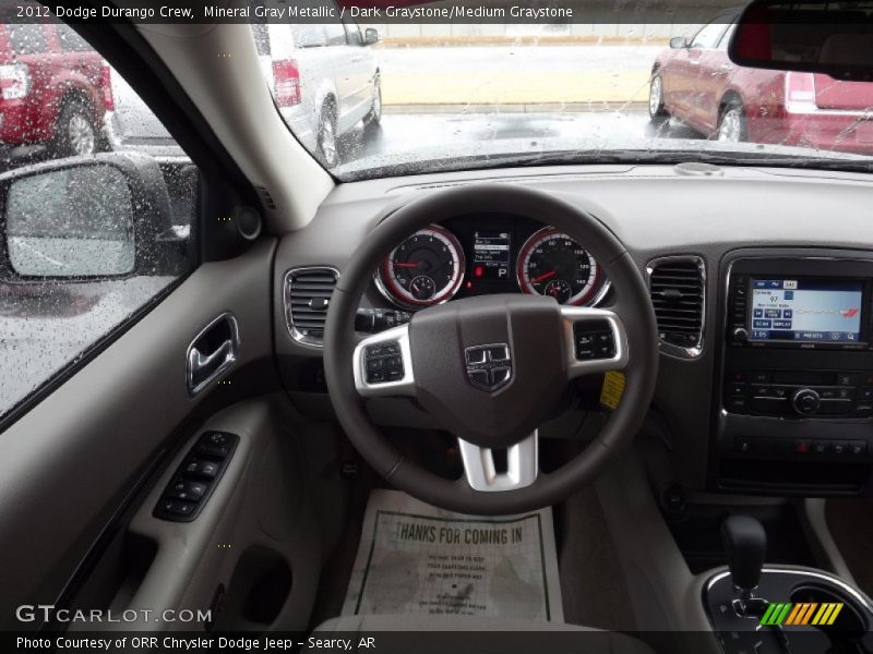 Mineral Gray Metallic / Dark Graystone/Medium Graystone 2012 Dodge Durango Crew