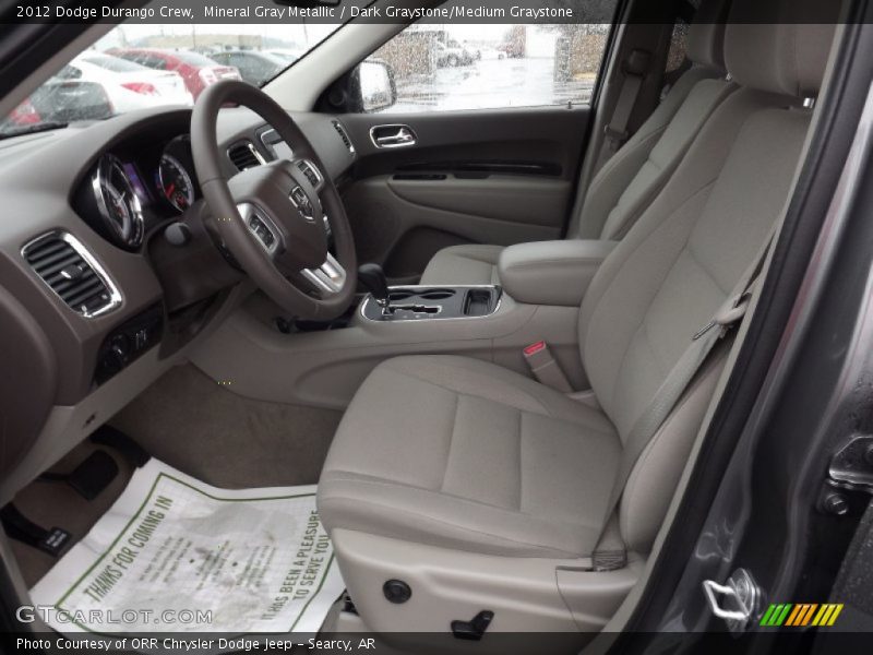 Mineral Gray Metallic / Dark Graystone/Medium Graystone 2012 Dodge Durango Crew