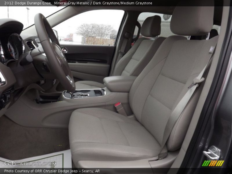 Mineral Gray Metallic / Dark Graystone/Medium Graystone 2012 Dodge Durango Crew