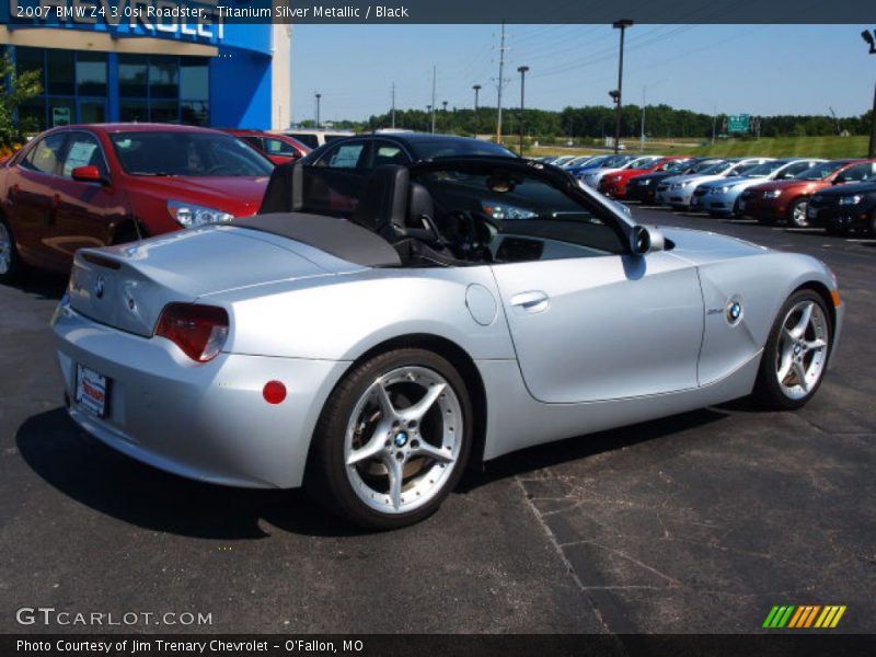 Titanium Silver Metallic / Black 2007 BMW Z4 3.0si Roadster