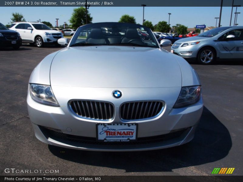 Titanium Silver Metallic / Black 2007 BMW Z4 3.0si Roadster