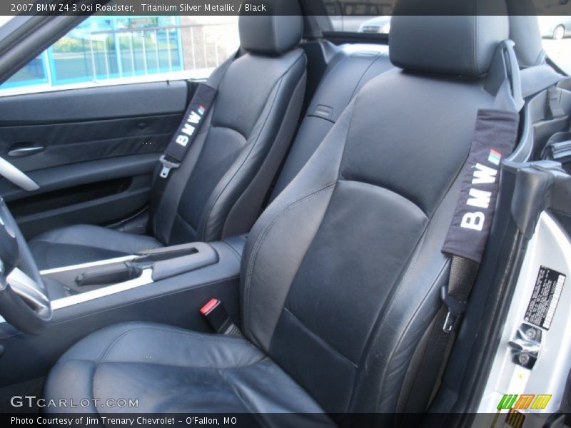 Titanium Silver Metallic / Black 2007 BMW Z4 3.0si Roadster