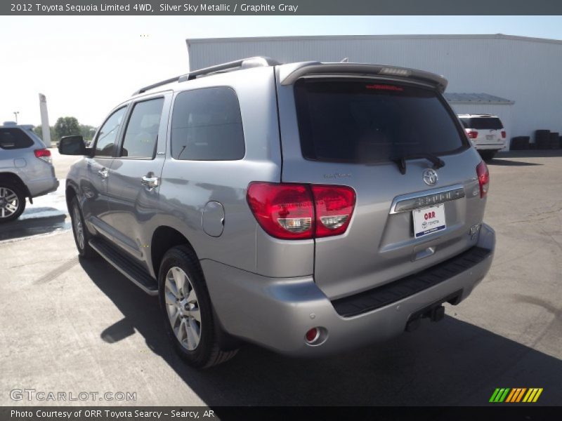 Silver Sky Metallic / Graphite Gray 2012 Toyota Sequoia Limited 4WD