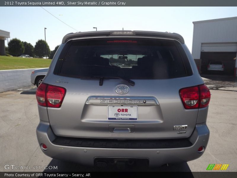Silver Sky Metallic / Graphite Gray 2012 Toyota Sequoia Limited 4WD