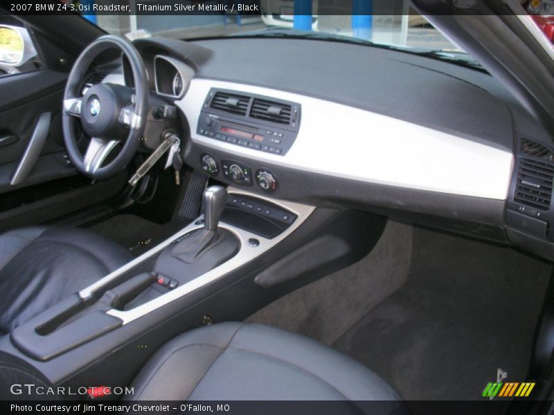 Titanium Silver Metallic / Black 2007 BMW Z4 3.0si Roadster