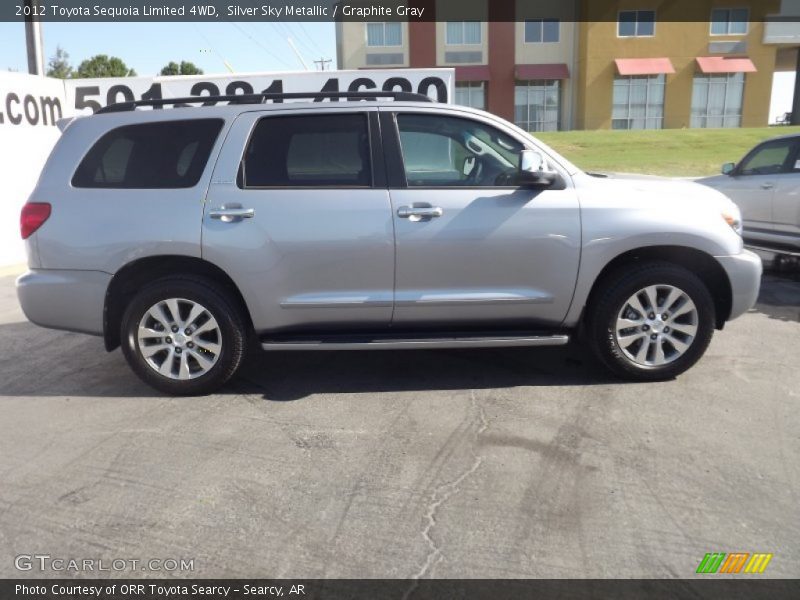 Silver Sky Metallic / Graphite Gray 2012 Toyota Sequoia Limited 4WD