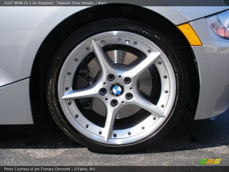 Titanium Silver Metallic / Black 2007 BMW Z4 3.0si Roadster