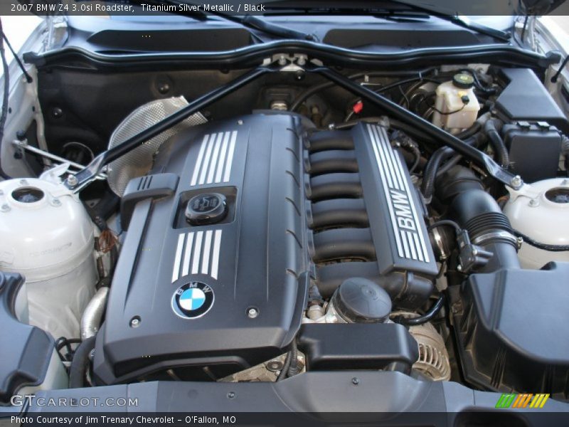 Titanium Silver Metallic / Black 2007 BMW Z4 3.0si Roadster