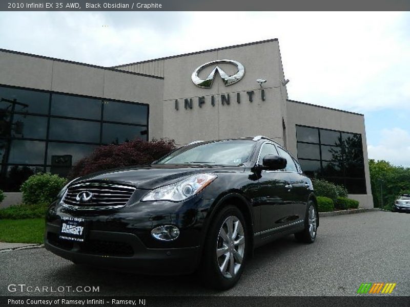 Black Obsidian / Graphite 2010 Infiniti EX 35 AWD