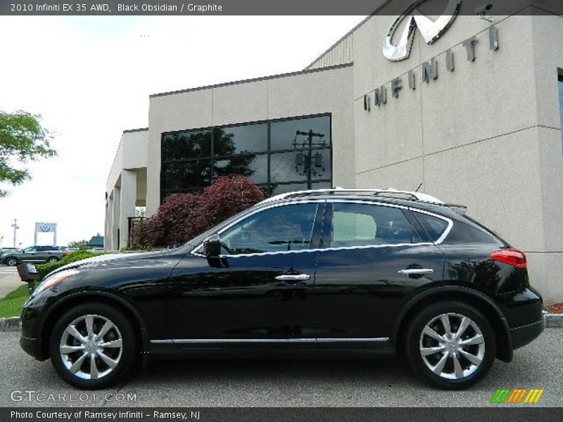 Black Obsidian / Graphite 2010 Infiniti EX 35 AWD