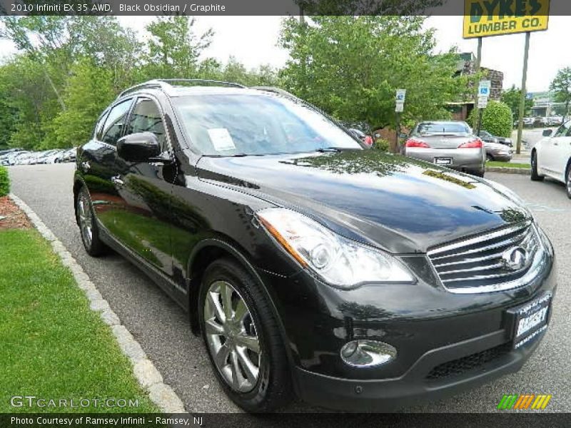 Black Obsidian / Graphite 2010 Infiniti EX 35 AWD