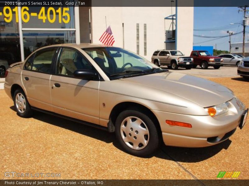 Gold / Tan 2001 Saturn S Series SL1 Sedan