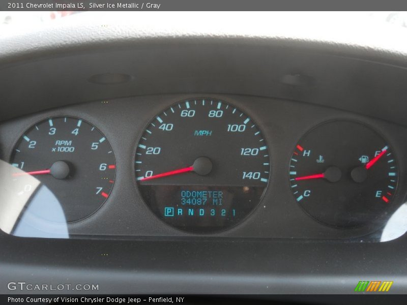 Silver Ice Metallic / Gray 2011 Chevrolet Impala LS