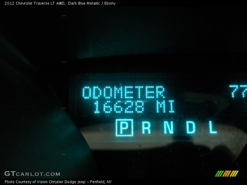 Dark Blue Metallic / Ebony 2012 Chevrolet Traverse LT AWD