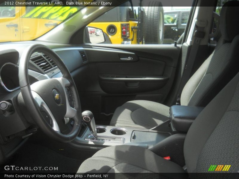 Dark Blue Metallic / Ebony 2012 Chevrolet Traverse LT AWD