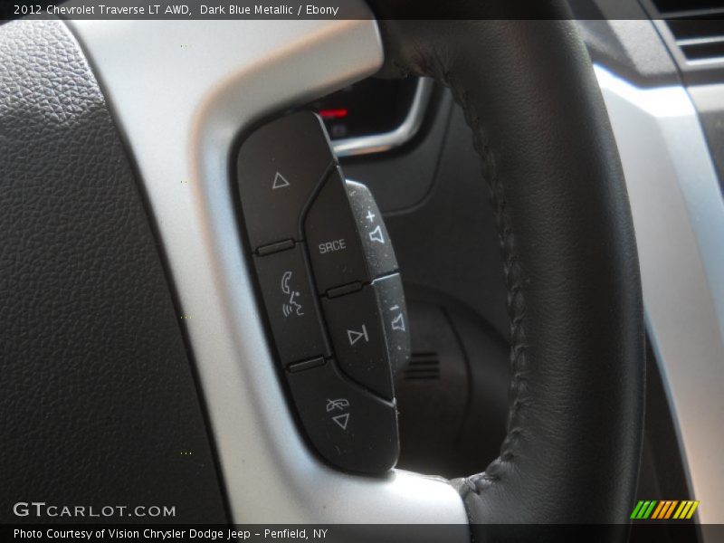 Dark Blue Metallic / Ebony 2012 Chevrolet Traverse LT AWD