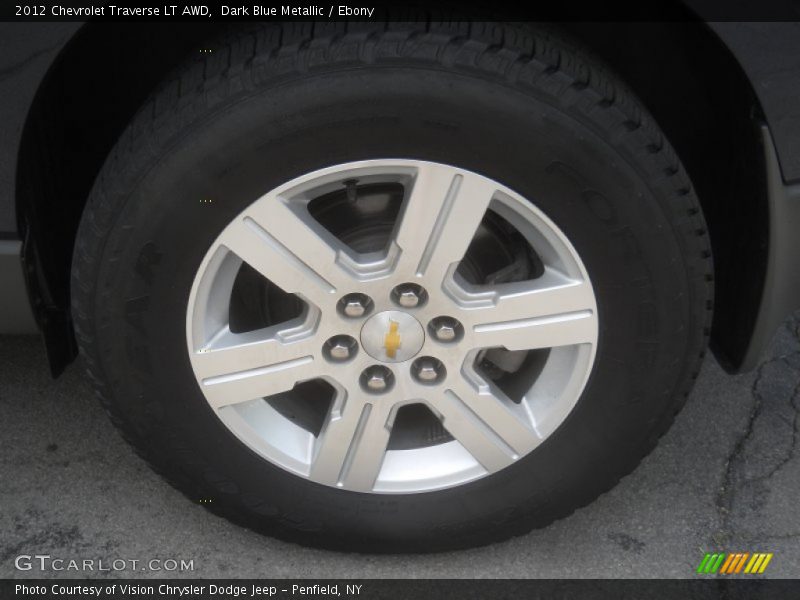 Dark Blue Metallic / Ebony 2012 Chevrolet Traverse LT AWD