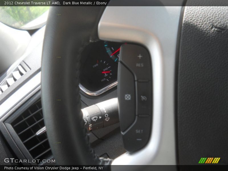 Dark Blue Metallic / Ebony 2012 Chevrolet Traverse LT AWD
