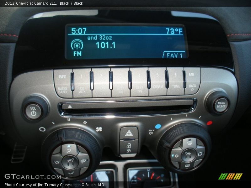Controls of 2012 Camaro ZL1