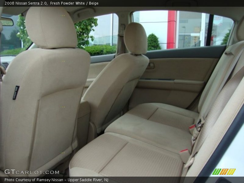 Fresh Powder White / Beige 2008 Nissan Sentra 2.0