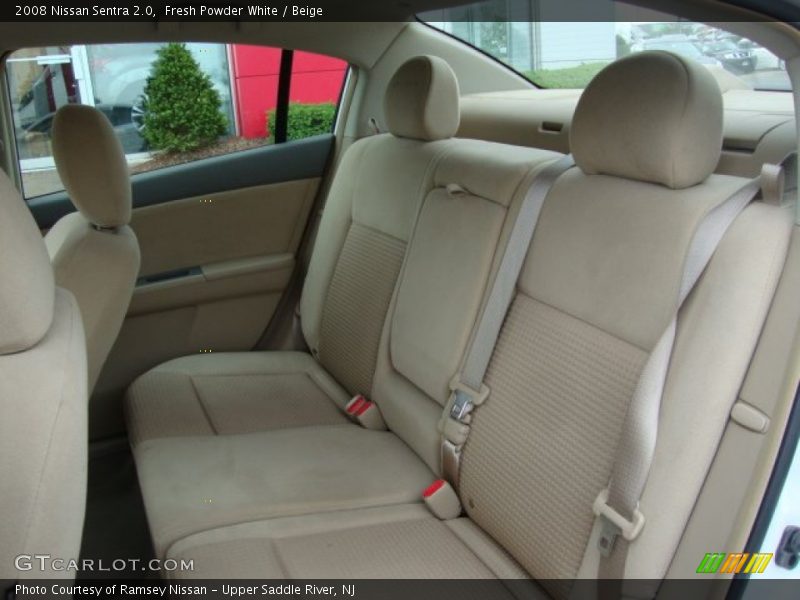 Fresh Powder White / Beige 2008 Nissan Sentra 2.0