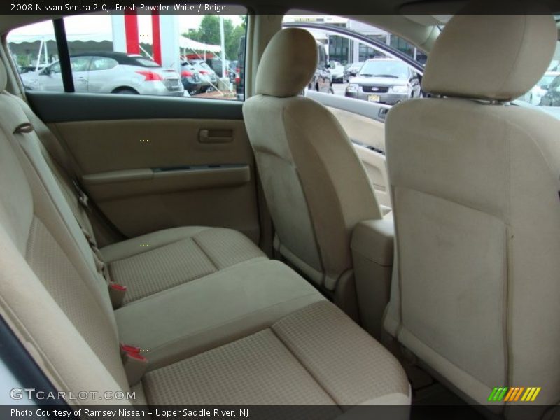 Fresh Powder White / Beige 2008 Nissan Sentra 2.0