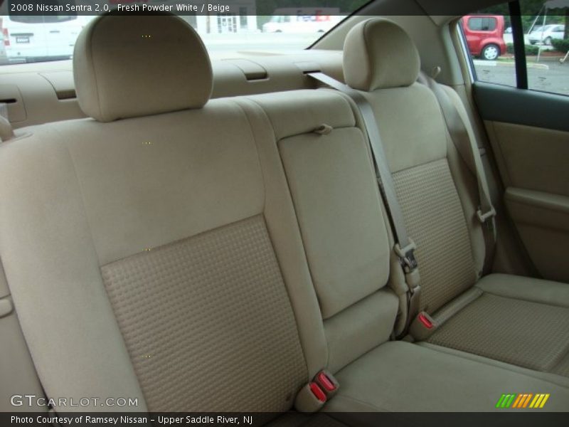 Fresh Powder White / Beige 2008 Nissan Sentra 2.0