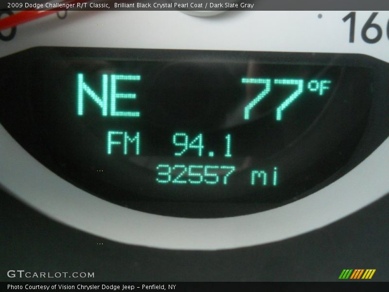 Brilliant Black Crystal Pearl Coat / Dark Slate Gray 2009 Dodge Challenger R/T Classic