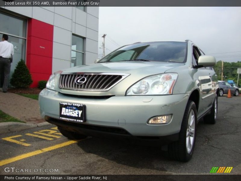 Bamboo Pearl / Light Gray 2008 Lexus RX 350 AWD
