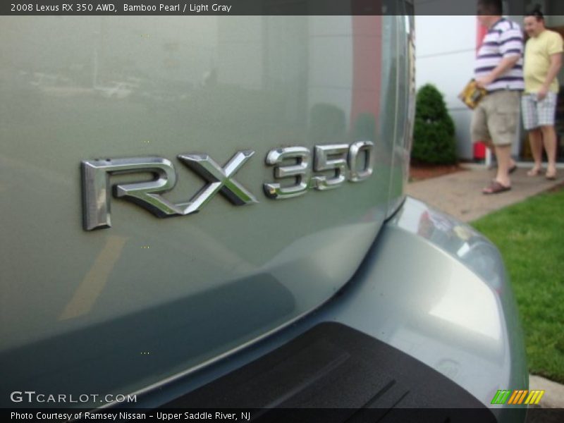 Bamboo Pearl / Light Gray 2008 Lexus RX 350 AWD