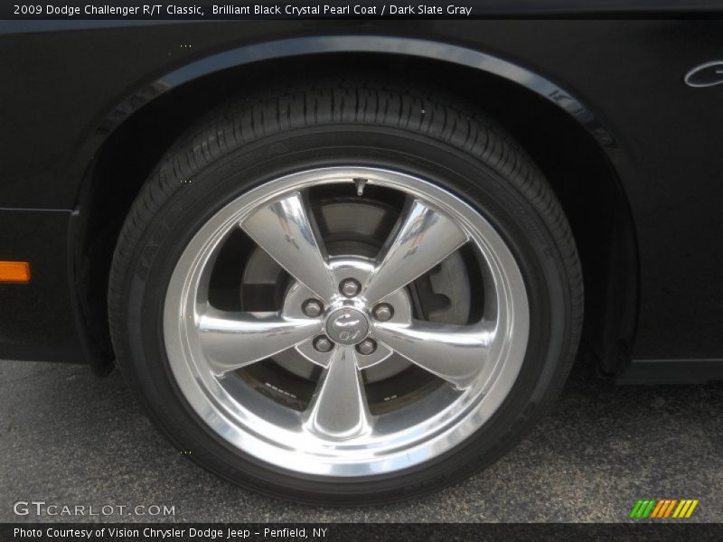 Brilliant Black Crystal Pearl Coat / Dark Slate Gray 2009 Dodge Challenger R/T Classic