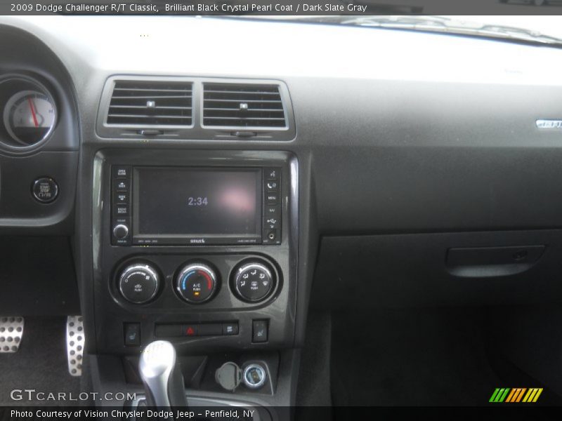 Brilliant Black Crystal Pearl Coat / Dark Slate Gray 2009 Dodge Challenger R/T Classic