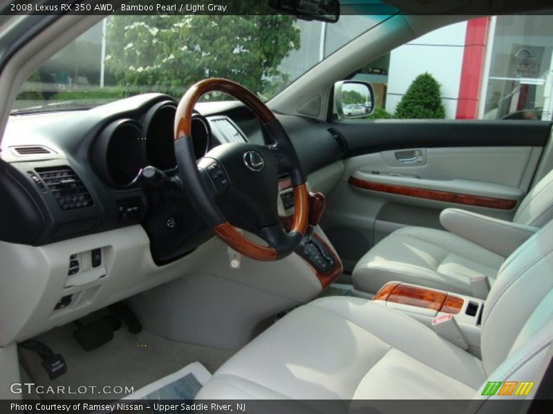 Bamboo Pearl / Light Gray 2008 Lexus RX 350 AWD