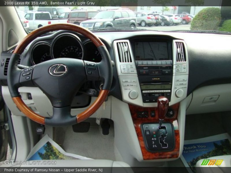 Bamboo Pearl / Light Gray 2008 Lexus RX 350 AWD