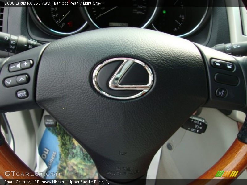 Bamboo Pearl / Light Gray 2008 Lexus RX 350 AWD