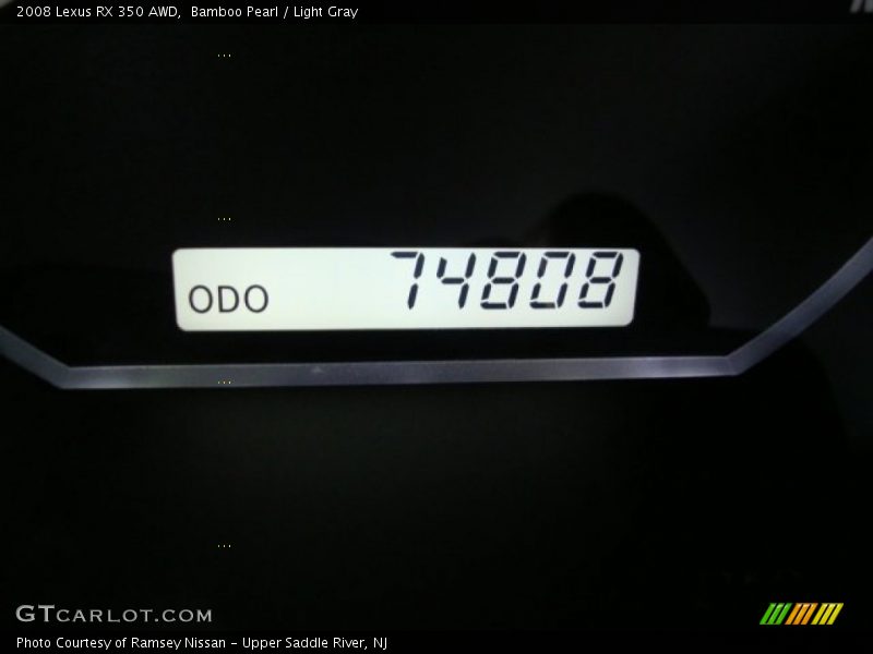 Bamboo Pearl / Light Gray 2008 Lexus RX 350 AWD