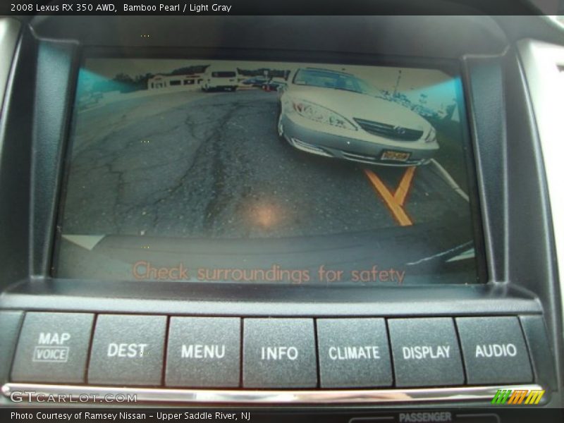 Bamboo Pearl / Light Gray 2008 Lexus RX 350 AWD
