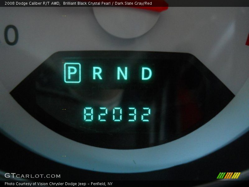 Brilliant Black Crystal Pearl / Dark Slate Gray/Red 2008 Dodge Caliber R/T AWD