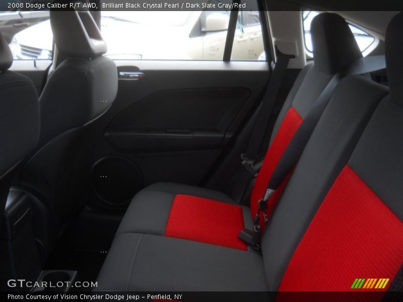Brilliant Black Crystal Pearl / Dark Slate Gray/Red 2008 Dodge Caliber R/T AWD