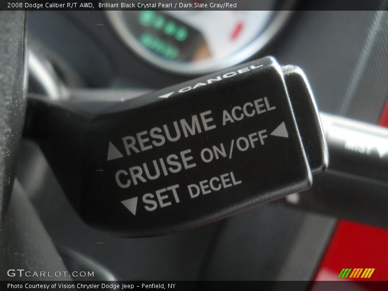 Brilliant Black Crystal Pearl / Dark Slate Gray/Red 2008 Dodge Caliber R/T AWD