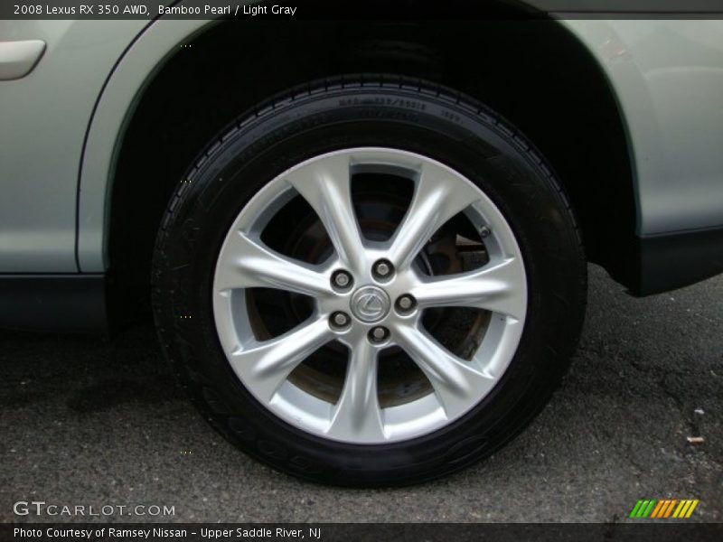 Bamboo Pearl / Light Gray 2008 Lexus RX 350 AWD