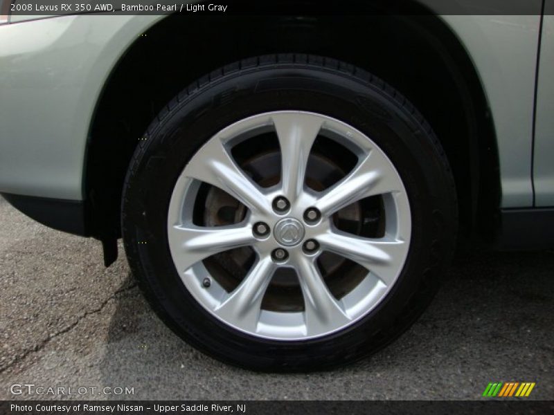 Bamboo Pearl / Light Gray 2008 Lexus RX 350 AWD