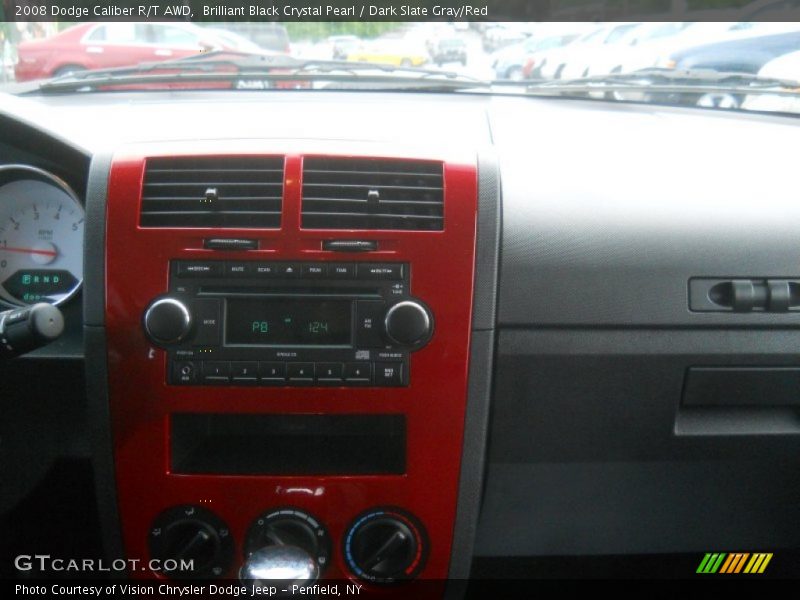 Brilliant Black Crystal Pearl / Dark Slate Gray/Red 2008 Dodge Caliber R/T AWD