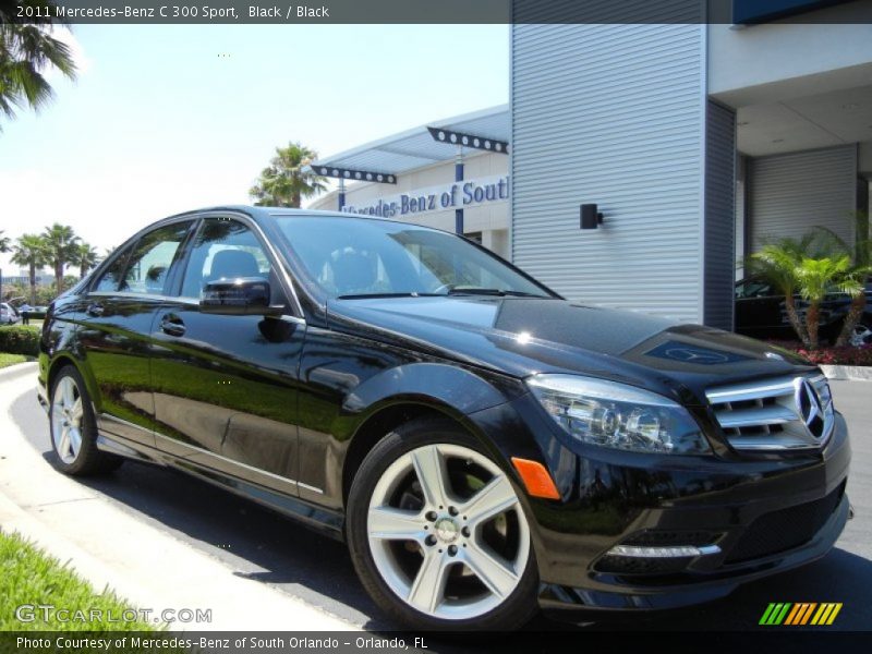 Black / Black 2011 Mercedes-Benz C 300 Sport
