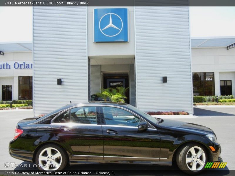 Black / Black 2011 Mercedes-Benz C 300 Sport