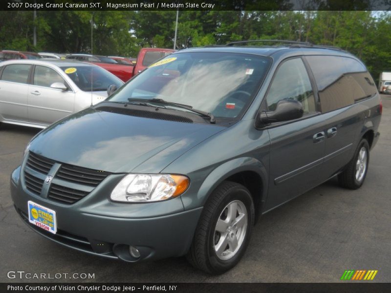 Magnesium Pearl / Medium Slate Gray 2007 Dodge Grand Caravan SXT