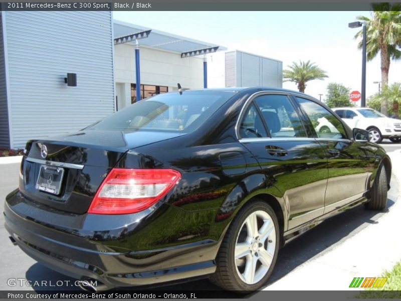 Black / Black 2011 Mercedes-Benz C 300 Sport