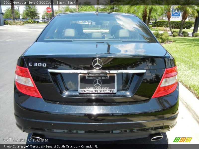 Black / Black 2011 Mercedes-Benz C 300 Sport