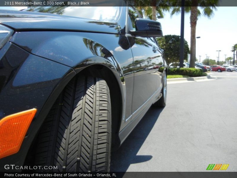Black / Black 2011 Mercedes-Benz C 300 Sport
