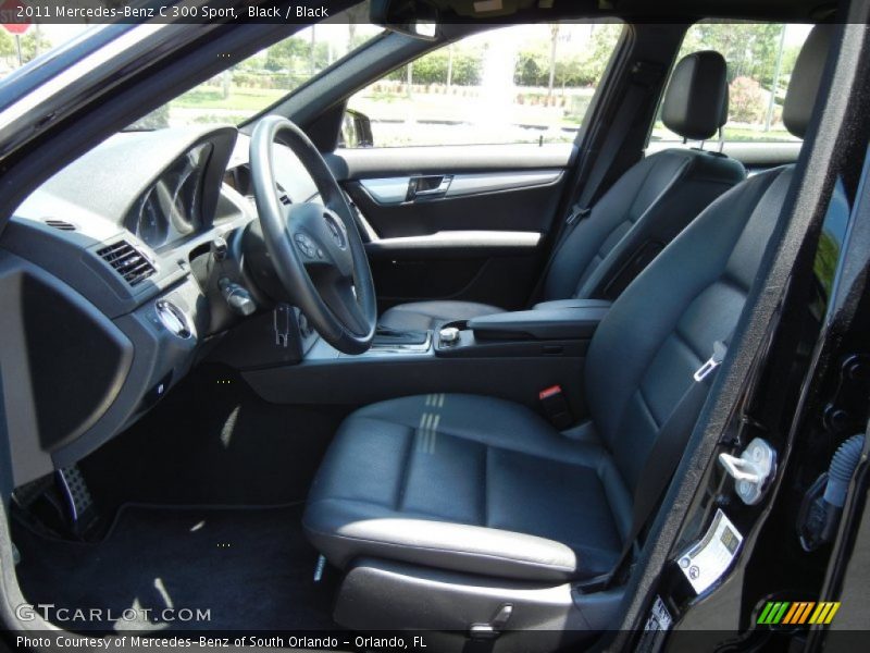 Black / Black 2011 Mercedes-Benz C 300 Sport
